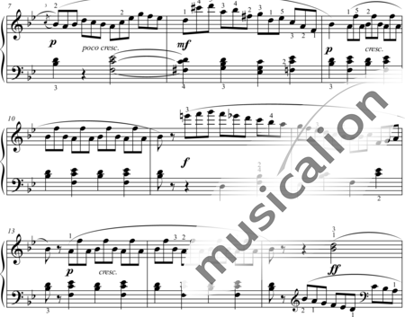 Bertini, Henri: Etüde 3 - Klavier:1