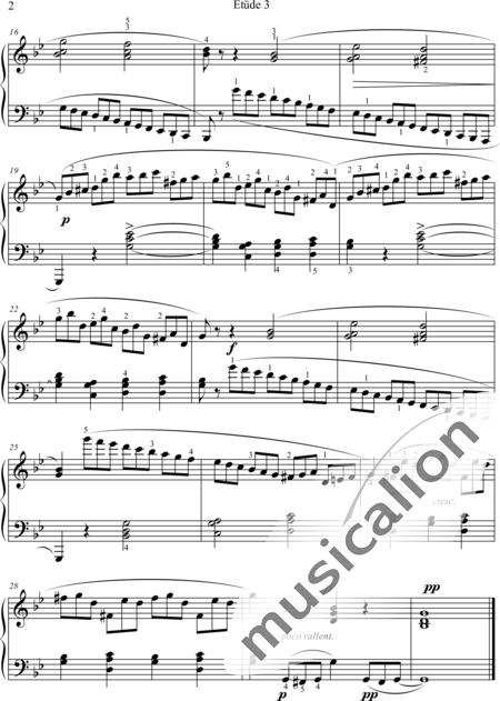 Bertini, Henri: Etüde 3 - Klavier:2