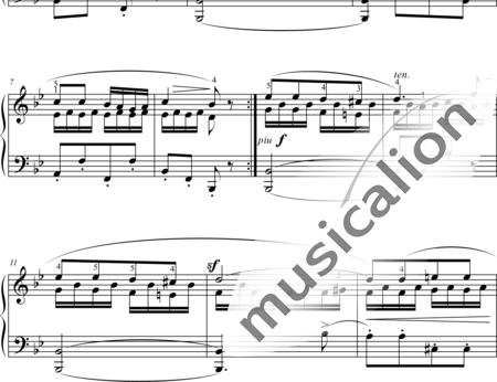 Bertini, Henri: Etüde 4 - Klavier:1