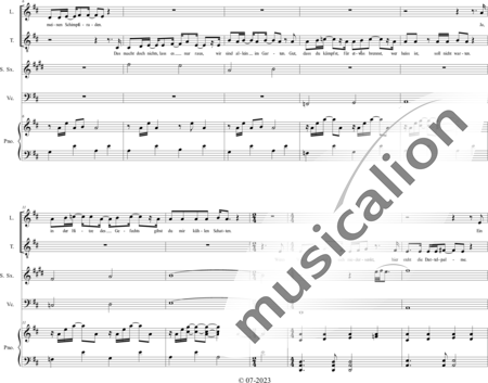 Geißelbrecht, Jürgen: Musical: White as Snow - 10. Botany - Solo>sop/alto/Ten+[Pno]+Guit.+[Clar]+[Vl+Vc]+[Trp+Trb]+[Sx]+Perc+[|oi]+[Sy+B-Elec]:1