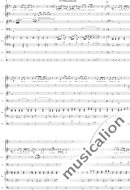 Geißelbrecht, Jürgen: Musical: White as Snow - 10. Botany - Solo>sop/alto/Ten+[Pno]+Guit.+[Clar]+[Vl+Vc]+[Trp+Trb]+[Sx]+Perc+[|oi]+[Sy+B-Elec]:2