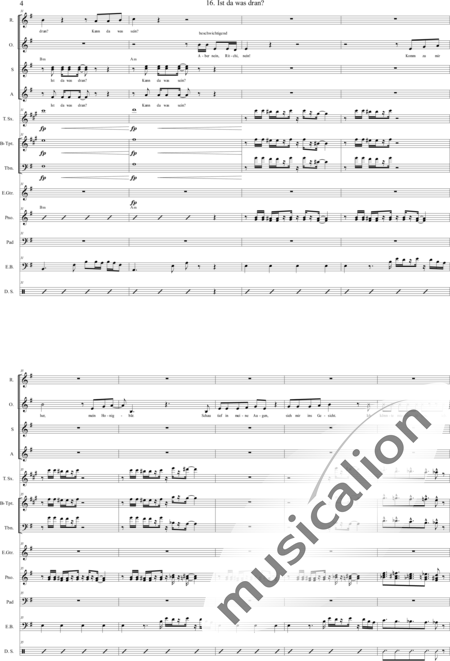 Geißelbrecht, Jürgen: Musical: White as Snow - 16. Is there anything to it? - Solo>sop/alto/Ten+[Pno]+Guit.+[Clar]+[Vl+Vc]+[Trp+Trb]+[Sx]+Perc+[|oi]+[Sy+B-Elec]:4