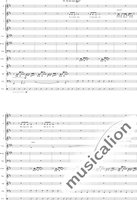 Geißelbrecht, Jürgen: Musical: White as Snow - 16. Is there anything to it? - Solo>sop/alto/Ten+[Pno]+Guit.+[Clar]+[Vl+Vc]+[Trp+Trb]+[Sx]+Perc+[|oi]+[Sy+B-Elec]:6