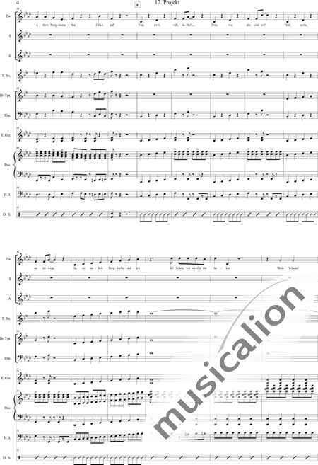 Geißelbrecht, Jürgen: Musical: White as Snow - 17. Project - Solo>sop/alto/Ten+[Pno]+Guit.+[Clar]+[Vl+Vc]+[Trp+Trb]+[Sx]+Perc+[|oi]+[Sy+B-Elec]:4