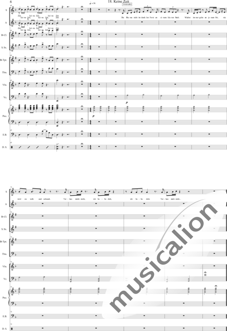 Geißelbrecht, Jürgen: Musical: White as Snow - 18. No Time - Solo>sop/alto/Ten+[Pno]+Guit.+[Clar]+[Vl+Vc]+[Trp+Trb]+[Sx]+Perc+[|oi]+[Sy+B-Elec]:6