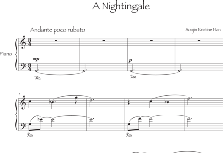 Cho, Soojin: A Nightingale - Klavier:0