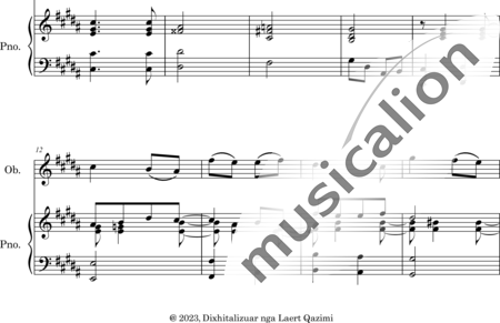 Mango, Josif: Thema mit Variationen - Oboe+Klavier:1