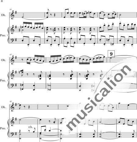Mango, Josif: Thema mit Variationen - Oboe+Klavier:6