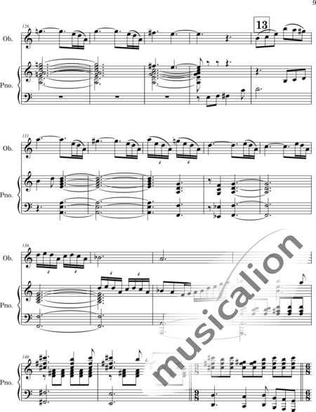 Mango, Josif: Thema mit Variationen - Oboe+Klavier:9