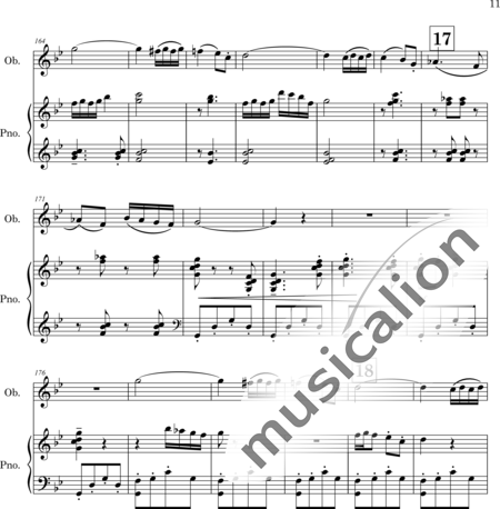 Mango, Josif: Thema mit Variationen - Oboe+Klavier:11