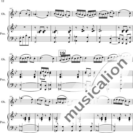Mango, Josif: Thema mit Variationen - Oboe+Klavier:12