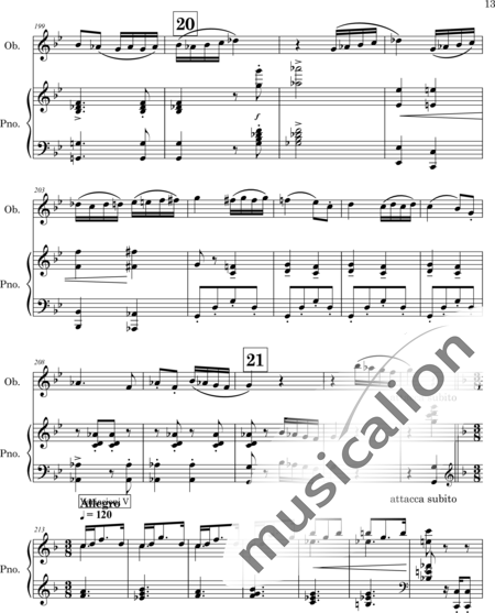 Mango, Josif: Thema mit Variationen - Oboe+Klavier:13