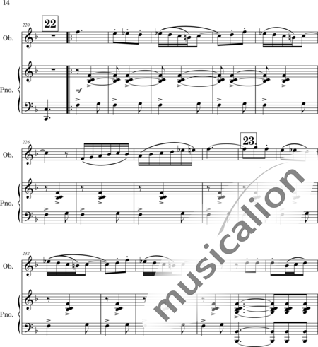 Mango, Josif: Thema mit Variationen - Oboe+Klavier:14