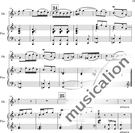Mango, Josif: Thema mit Variationen - Oboe+Klavier:15