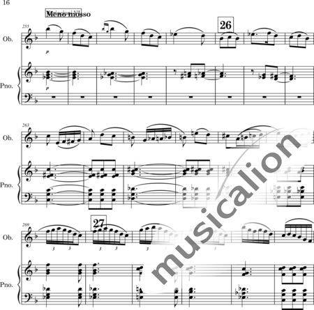 Mango, Josif: Thema mit Variationen - Oboe+Klavier:16