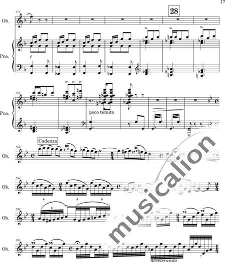 Mango, Josif: Thema mit Variationen - Oboe+Klavier:17
