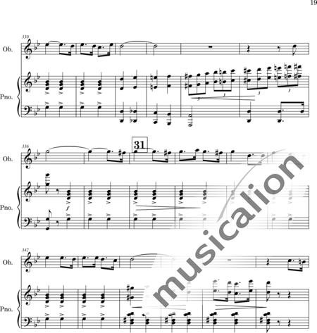 Mango, Josif: Thema mit Variationen - Oboe+Klavier:19