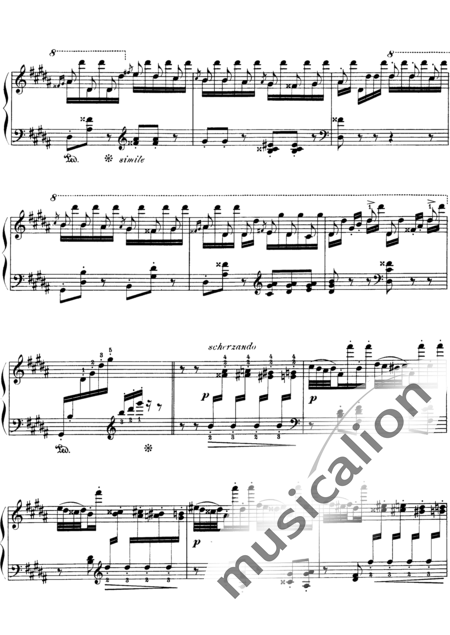 Liszt, Franz
: Estudio 3 de "Grandes Estudios de Paganini" - "La Campanella" - Piano:2