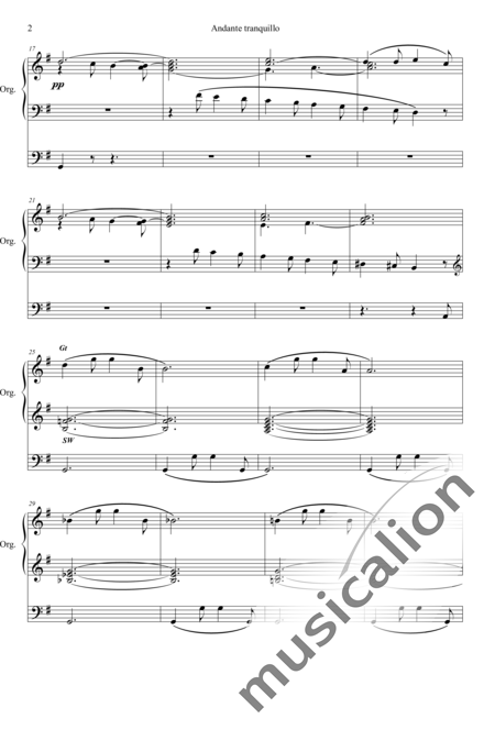 Whiting, George E.: Andante Tranquillo - Orgel>mPed:2