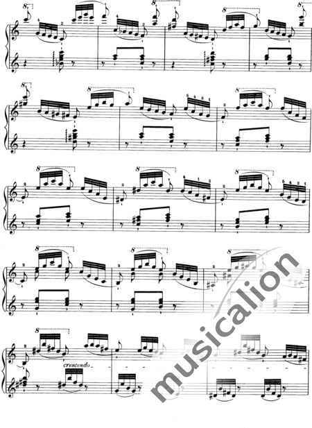 Liszt, Franz
: Estudio 5 de "Grandes Estudios de Paganini" - Piano:5