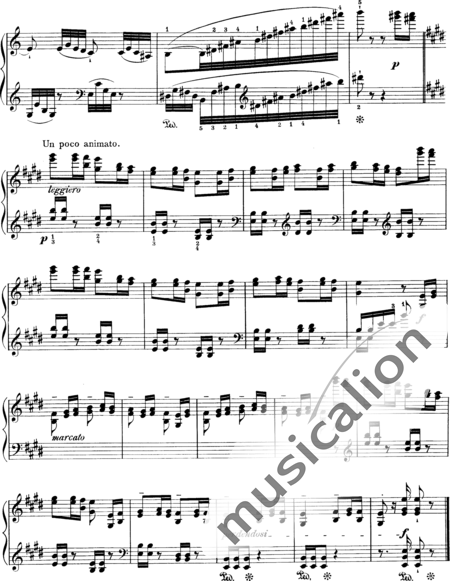 Liszt, Franz
: Estudio 5 de "Grandes Estudios de Paganini" - Piano:7