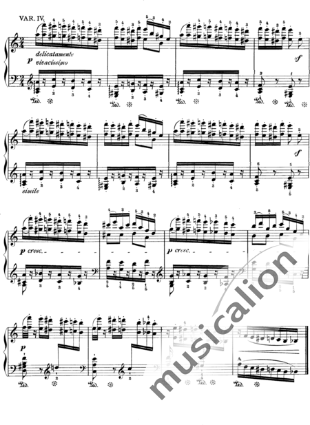 Liszt, Franz: Étude 6 from "Grandes Études de Paganini" - Piano:5