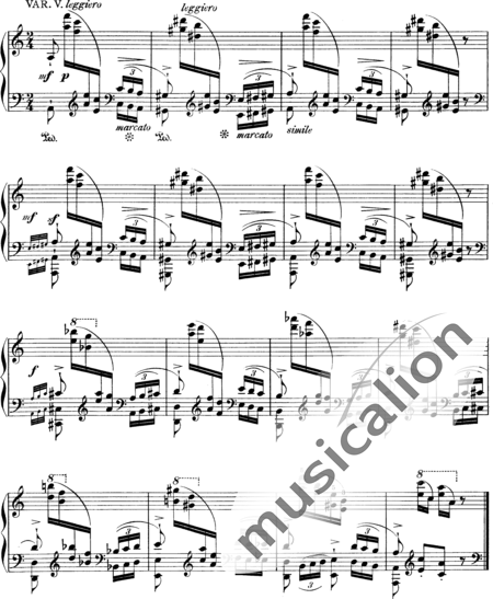 Liszt, Franz: Étude 6 from "Grandes Études de Paganini" - Piano:6