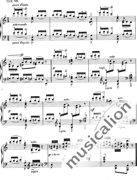 Liszt, Franz: Étude 6 from "Grandes Études de Paganini" - Piano:8