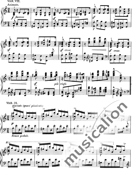 Liszt, Franz: Étude 6 from "Grandes Études de Paganini" - Piano:9