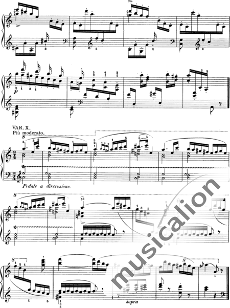 Liszt, Franz: Étude 6 from "Grandes Études de Paganini" - Piano:10