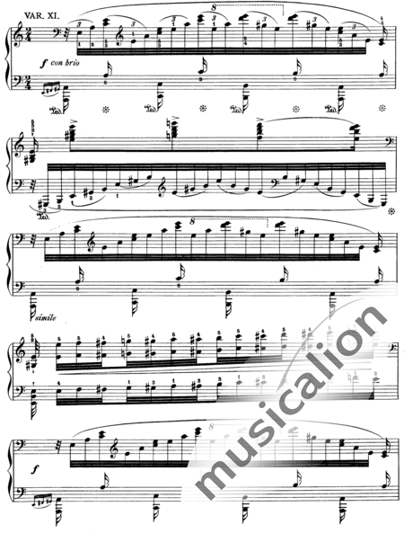 Liszt, Franz: Étude 6 from "Grandes Études de Paganini" - Piano:11