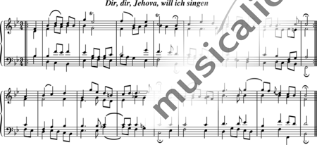 Bach, Johann Sebastian: A tí, a tí Jehova, quiero cantarte - Piano:0