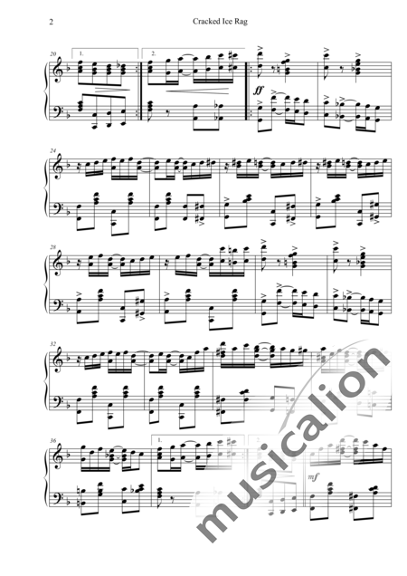 Cobb, George L.: Cracked Ice Rag - Klavier:2