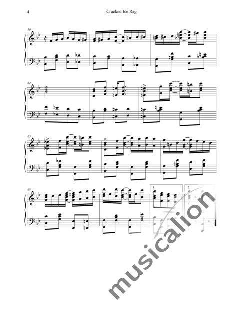 Cobb, George L.: Cracked Ice Rag - Klavier:4