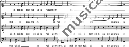 Arcadelt, Jakob: Il bianco e dolce cigno (Der weiße Schwan ...) - Chor>SATB:3