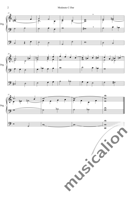 Deigendesch, Karl: Moderato C-Dur - Orgel>mPed:2