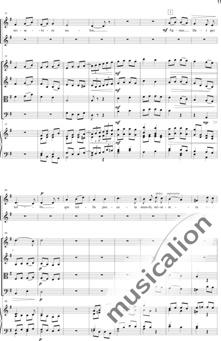Fauré, Gabriel: Messe Basse (Mass) - Solo>sop+Choir>SS+[Vln2+Vla+Vlc]+Org:11