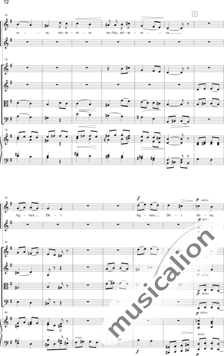 Fauré, Gabriel: Messe Basse (Mass) - Solo>sop+Choir>SS+[Vln2+Vla+Vlc]+Org:12