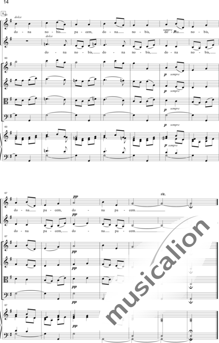 Fauré, Gabriel: Messe Basse (Mass) - Solo>sop+Choir>SS+[Vln2+Vla+Vlc]+Org:15