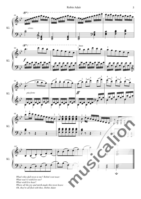 Czerny, Carl: Robin Adair - Klavier:5