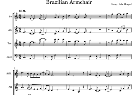 Goepel, Johannes: Brazilian Armchchair - Recorder 4:0