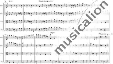 Schäfer, Martina: Streichquartett exercitiorum - Streichquartett exercitiorum 3. Satz: oratio - Violine 2+[Vla+Vc]:3