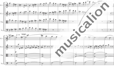 Schäfer, Martina: Streichquartett exercitiorum - Streichquartett exercitiorum 3. Satz: oratio - Violine 2+[Vla+Vc]:4