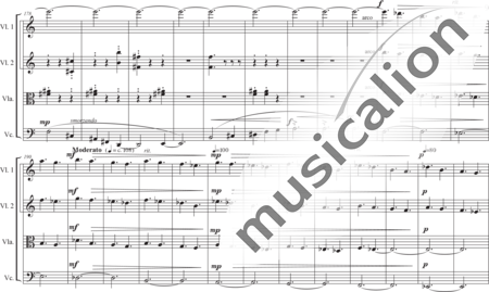 Schäfer, Martina: Streichquartett exercitiorum - Streichquartett exercitiorum 3. Satz: oratio - Violine 2+[Vla+Vc]:8