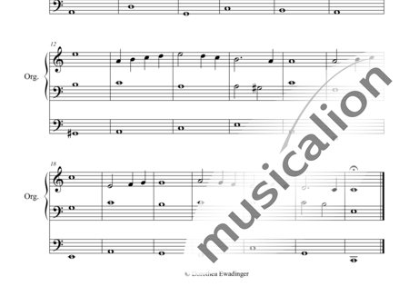 Ewadinger, Dorothea: Adagio Religioso - Orgel>mPed:1