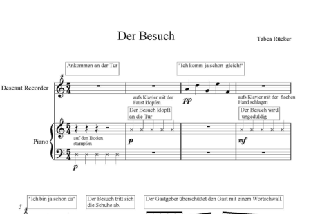 Rücker, Tabea: Der Besuch - Blockflöte+Klavier:0