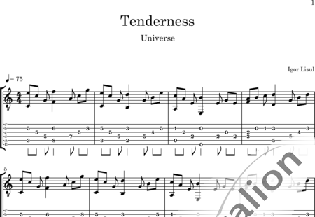 Lisul, Igor: Tenderness - Gitarre:0