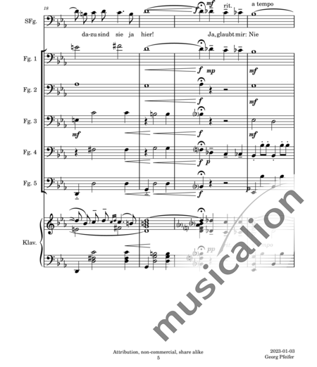 Lehár, Franz: Gern hab ich die Fraun geküßt (Gladly, I Kissed the Woman) - Fagot +Piano:5