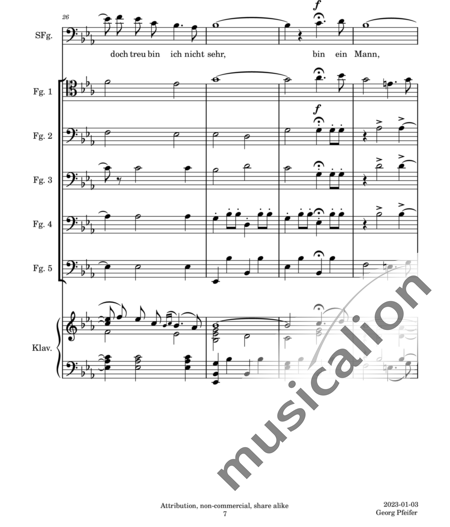 Lehár, Franz: Gern hab ich die Fraun geküßt (Gladly, I Kissed the Woman) - Fagot +Piano:7