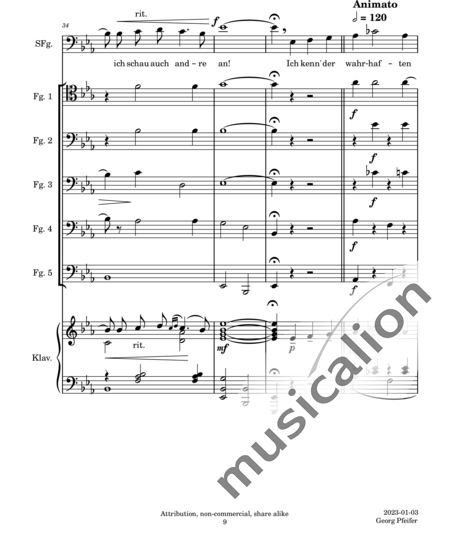 Lehár, Franz: Gern hab ich die Fraun geküßt (Gladly, I Kissed the Woman) - Fagot +Piano:9